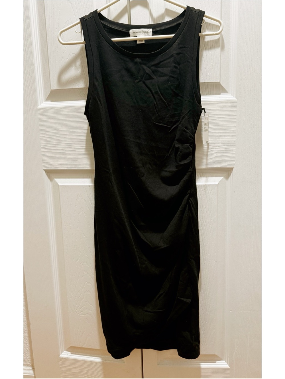 Nordstrom Black Sleeveless Midi Dress